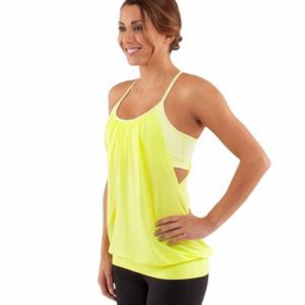 lululemon chartreuse top